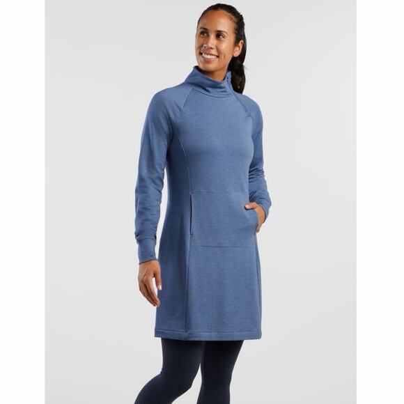 Title Nine Dresses & Skirts - Title Nine Guthrie French Terry Mockneck Sweatshirt Dress L